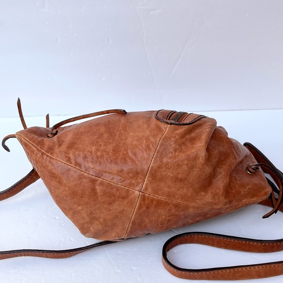 orYANY Brown Leather Shoulder Bag - Picture 6 of 7